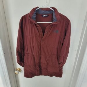 The North Face Men's Rust Red Quilted Pullover Puffer